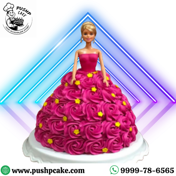 Pink Barbie Cake
